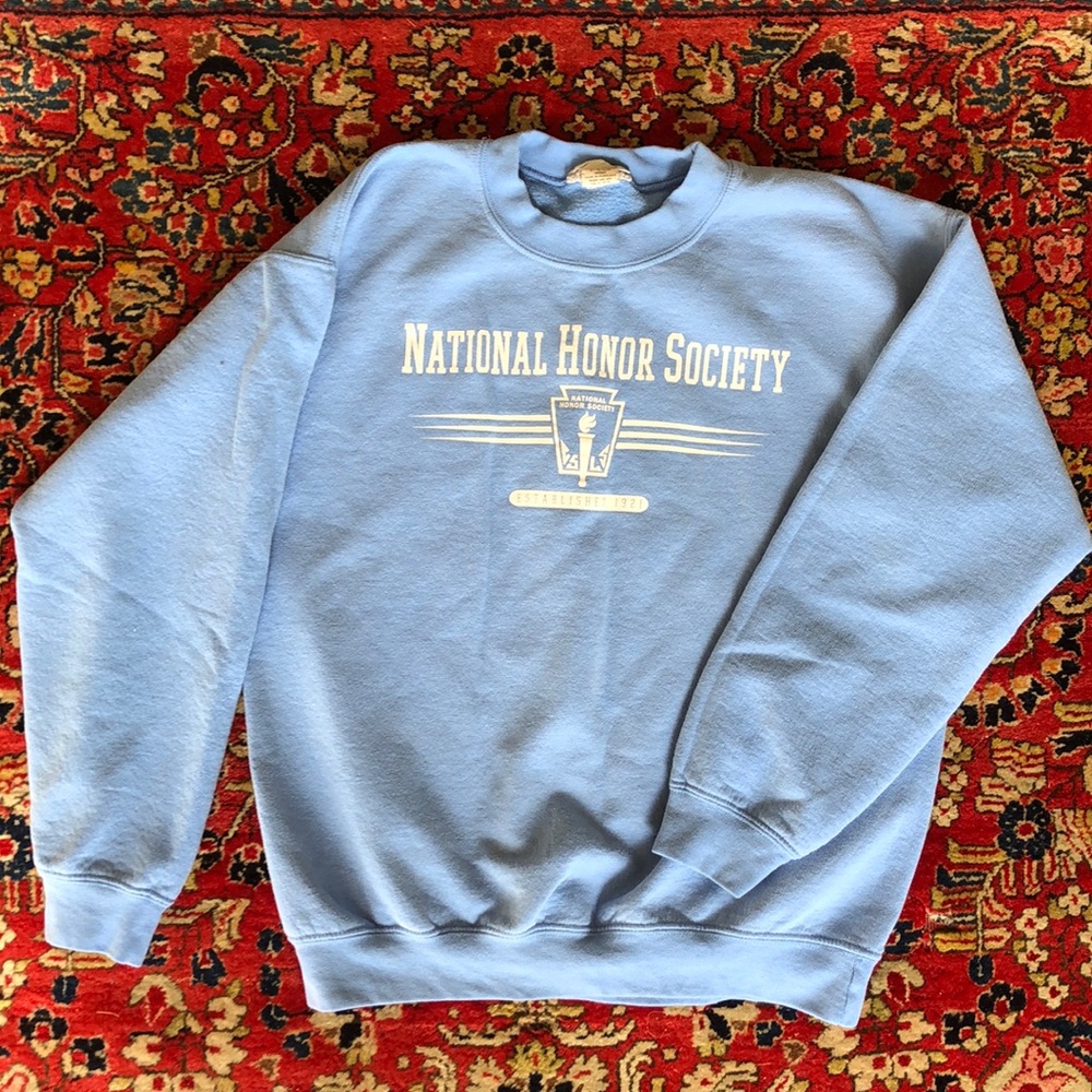 Vintage National Honor Society Crewneck Hoodie